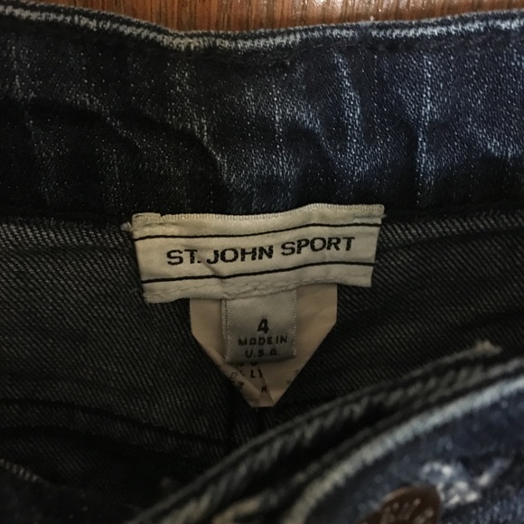 St. John Sport Dark Wash High Waisted jeans - Picture 3 of 5